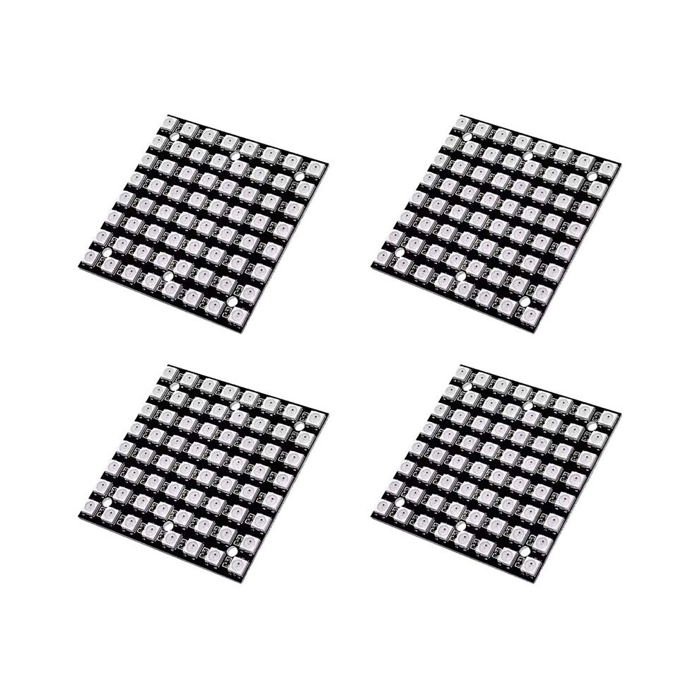 4X Ws2812 Led 5050 Rgb 8X8 Led Matrix Ws2812b 8X8 64-Bit Full Color 5050 Rgb Led Lamp Panel Light 6031752515744