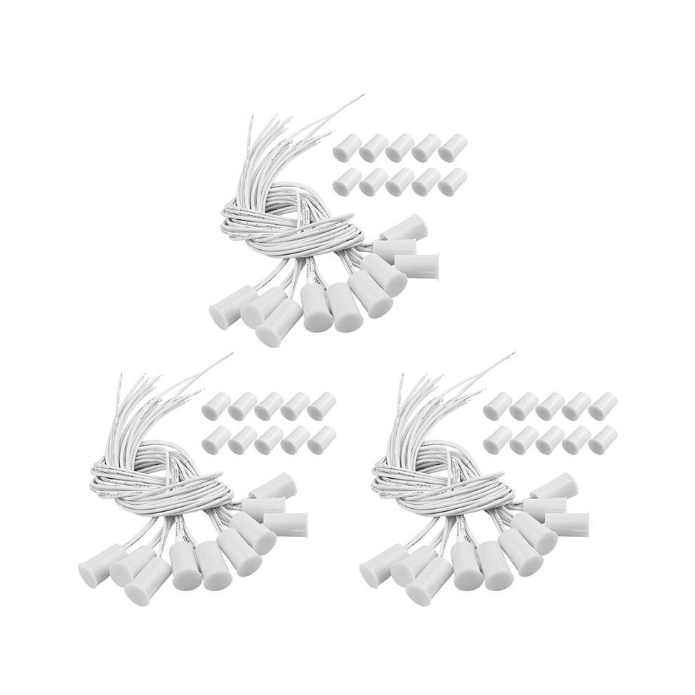 Magnetic Door Rc-33 Nc Recessed Wired Security Window Door Sensor Alarm White- (30 Sets) 4712986767483