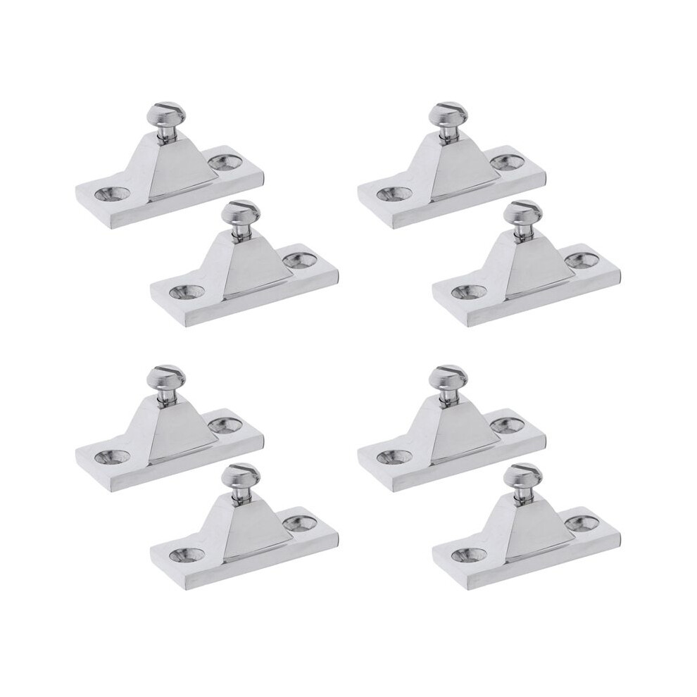 8 Pieces Marine Deck Hinge Boat Bimini Top Fitting Hardware 4712139174007