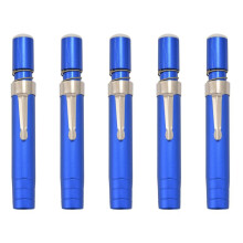 5 Stück Schwarz Aluminiumlegierung Kreide Keeper Holder (Blau)