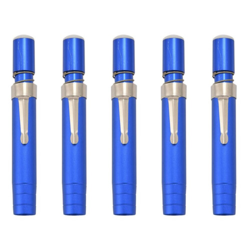 5 Pcs Black Aluminum Alloy Chalk Keeper Holder ()