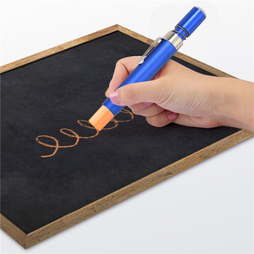 5 Pcs Black Aluminum Alloy Chalk Keeper Holder () 2