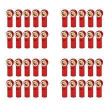40Pcs M3 Joint Link Bar Rod Seals Tie Rod End for 1/10 Rc Truck Car Truck Buggy Red