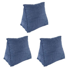 3X Reading Backrest Cushion Wedge Pillow Back Cushion Lumbar Pad Bed Office Chair Rest Pillow Back Support Pillow()