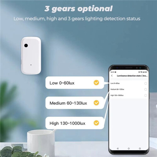 4X Tuya WiFi Light Sensor  Home Illumination Sensor APP Linkage Control Brightness Detector Illumination Automation 2