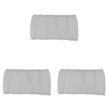 3X Bird Cage Cover Seed Catcher Bird Cage Mesh Net Cover Skirt Guard (White-M)