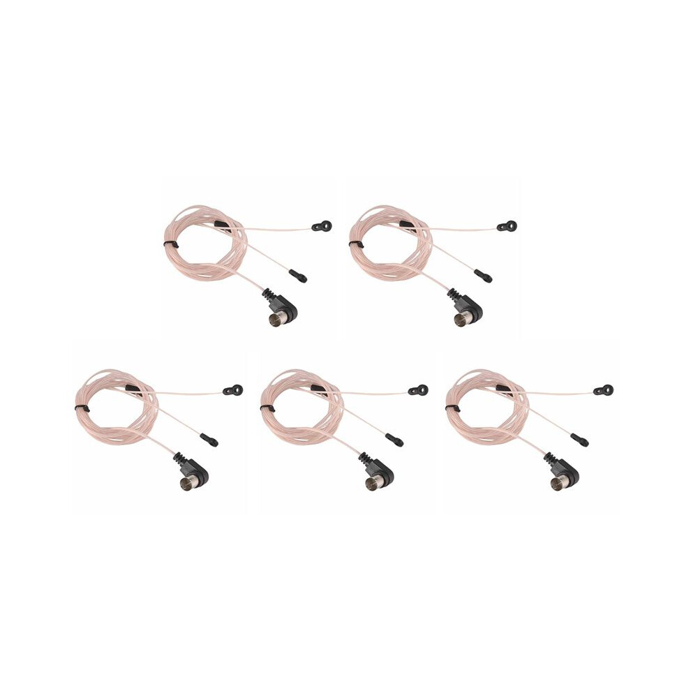5X Fm Broadcast Antenna 75 Ohm Dipole Indoor T Antenna Aerial Male F-Type Connector Transmitting Fm Antenna 6031337871555