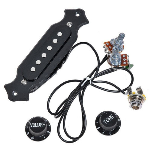 8X Pre-Wired 6-String Single Coil Pickup Harness with Volume & Tone Pots for Electric 1