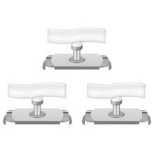 3X JarOpener for Weak Hands Easy Open Adjustable Grip , Stainless Steel Can Opener Bottle Tin Cap B