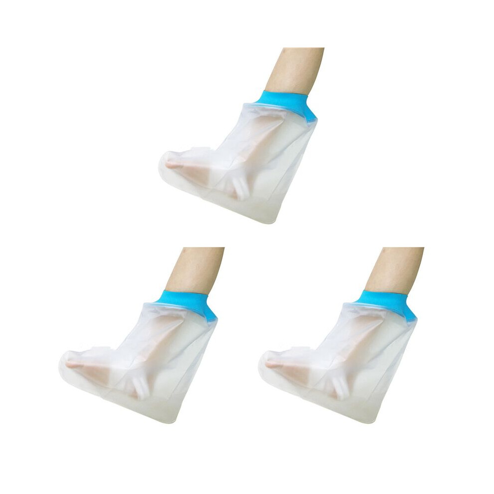 3X Watertight Foot Protector Bathing Waterproof Cover Shower Foot Rest Cast Covers for Shower Leg