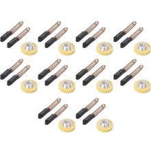 30x W10112253 9706416 Motor Brush W10380496 4162897 Mixer Worm Drive Gear for Stand & 20x Motor Brushes