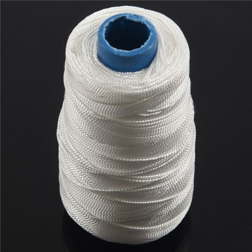 4pcs 400m 80lbs Nylon Twisted Bowstring Thread Fishing String Sewing Cord Kite , White 1