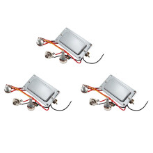 3X Vorverdrahtete Elektrisch Gitarre Doppelspulen Humbucker Gitarren Pickup Kabel Baum Kit mit 500K Potentiometer LautstäRketöPfen