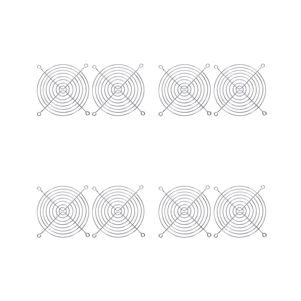 8 X Metal Wire Finger Guard Grill For 120 X 120Mm Computer Case Fan Silver 6032029537544