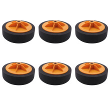 6Stück 6 Zoll / 15 cm Auto Polieren Wachsen Pad Schwamm M14 Rad Polieren Wachsen Pad Kit Werkzeug Fuer Auto Polierer Schwarz