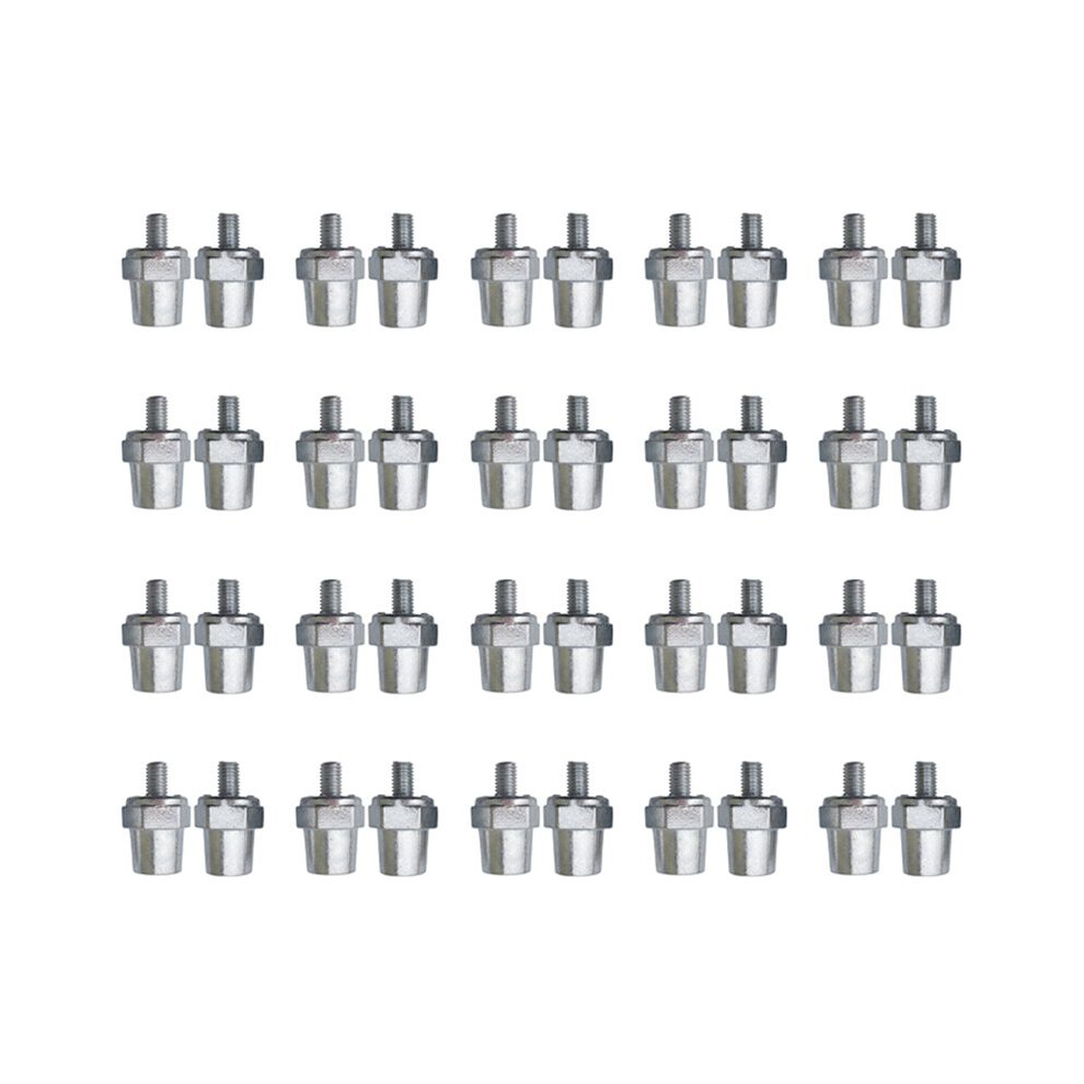 20 Pair Zinc Alloy Battery Side Terminal Charging Posts Fit 8Mm Positive (+) Or Negative (-) Battery Cable Terminals 6032763321089