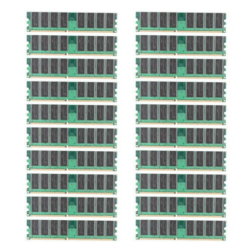 20X DDR 1GB PC Memory Ram DDR1 Desktop PC3200 400MHz 184 Pin Non-ECC Computer Memoria Module