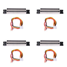 4X Lâmpadas Duplas 12 Indicadores de NíVel de MúSica LED Spectrum VU Medidor Amplificador Lâmpadas Placa AjustáVel de Velocidade da Luz para MP3