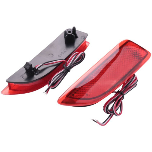 6x Car Led Brake Tail Light Rear Bumper Parking Warning Light Reflector Light for    2011-2012 2