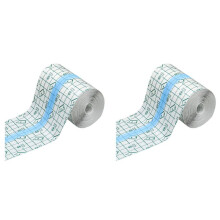 2X Shower Waterproof Patch Transparent Stretch Adhesive Bandage for Tattoos Swimming Showering (4 Inch X 10Yard)