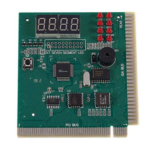 5X PC Hauptplatine Diagnostisch Karte 4-Stelliger PCI / ISA POST Code Analyzer 1
