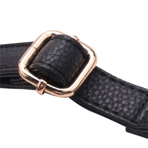 4X DIY Replacement Leather Bag Shoulder Strap Handle  Body Adjustable 140 X 2cm, Black 2