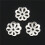 Vackra PäRlor 6 mm SilverfäRgade BlompäRlor för Smyckestillverkning (Ca 1500 St) 2
