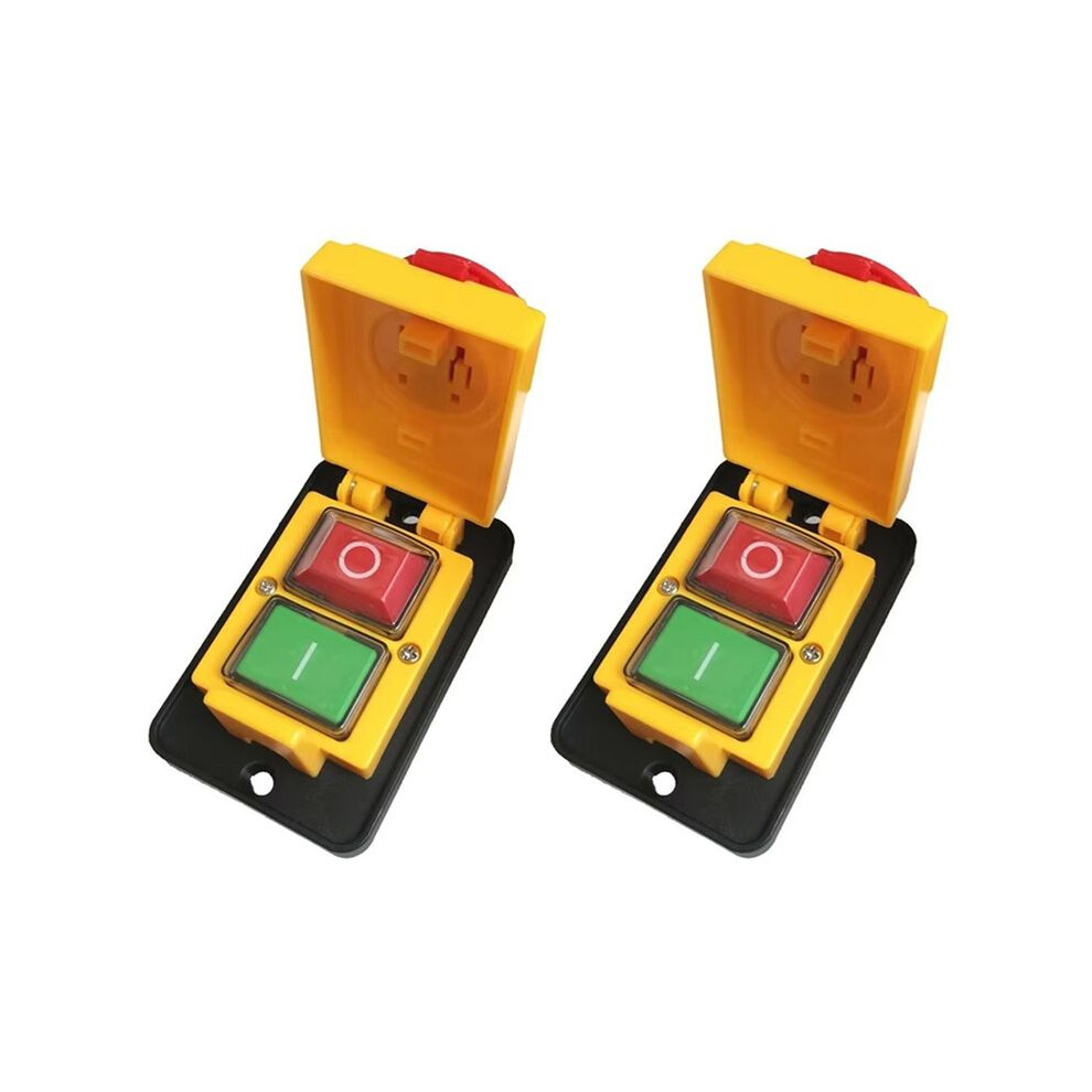 2X Dz05 7 Pins 400V Ip55 Three-Phase Electromagnetic Emergency Stop Push Button 4714239030481
