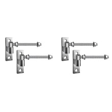 Heavy Duty Gate Hinges for Wood & Metal Gates, 8 Inch J Bolt Hinge, 4-Pack - Ideal for Farm & Barn Gates