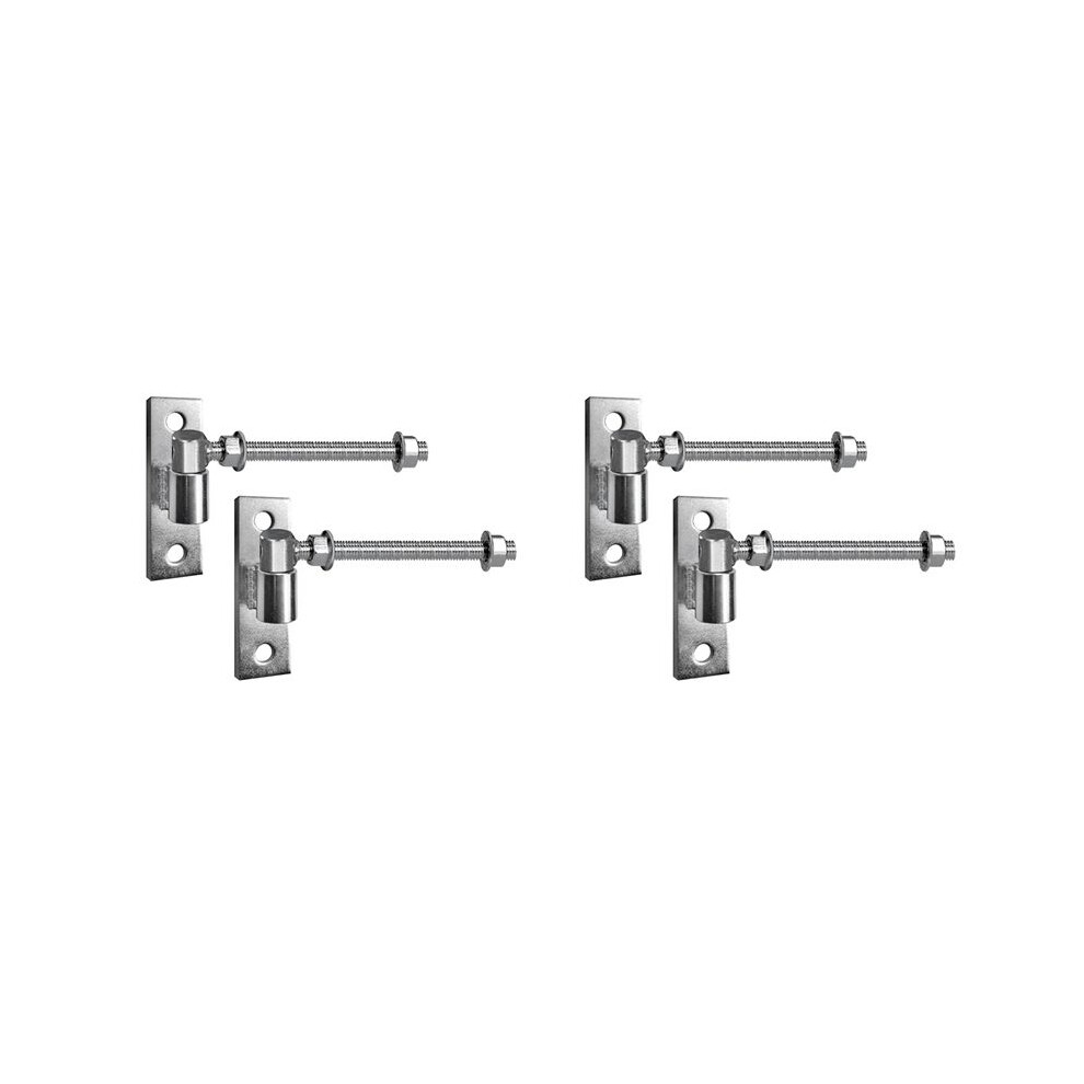Heavy Duty Gate Hinges For Wood & Metal Gates, 8 Inch J Bolt Hinge, 4-Pack - Ideal For Farm & Barn Gates 4714015124809