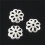 Vackra PäRlor 6 mm SilverfäRgade BlompäRlor för Smyckestillverkning (Ca 1500 St) 7