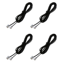 4X RJ11 6P4C Telephone Cable Cord ADSL Modem 2 Meters