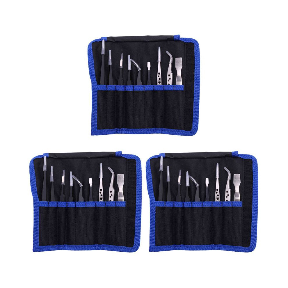 27 Pcs Tweezers Set Stainless Steel Anti-Static Precision Tweezers For Electronic Mobile Phone Repair Tools Hand Tools 6031688805711