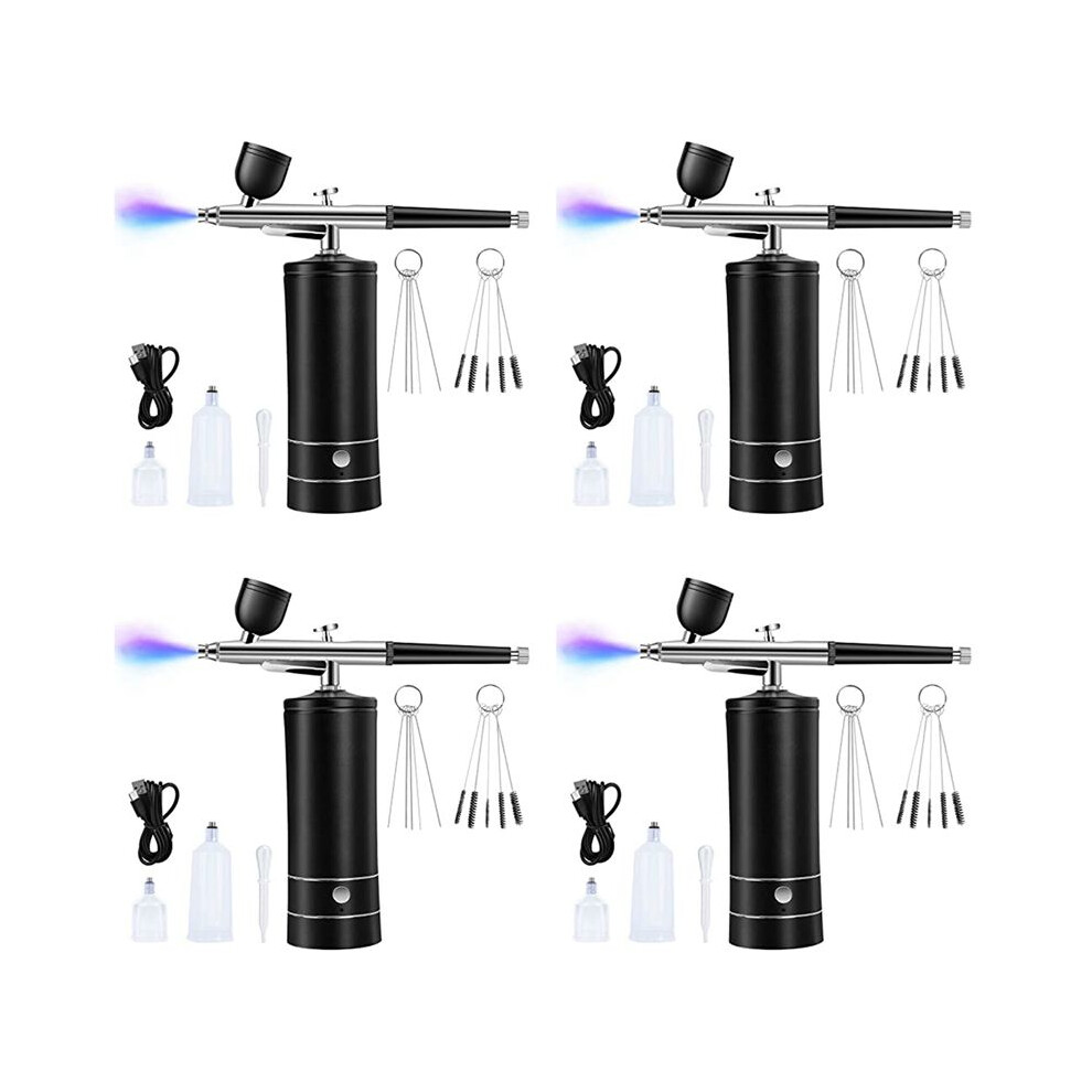 4X Airbrush Kit Rechargeable Cordless Airbrush Compressor,30Psi High Pressure,Portable Handheld Airbrush Gun 4714222165596