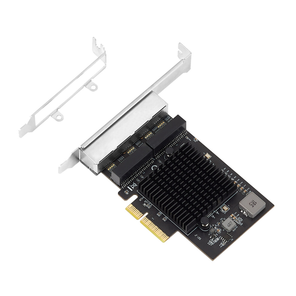 Iocrest 2.5G 4 Port Pcie Rj45 Lan 10/100/1000/ 2500Mbps Rtl8125b Chip Quad Server 2.5 Gigabit Ethernet Wired Game Nic 4713062666751
