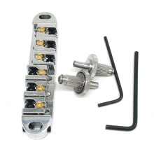 Roller Saddle Guitar Bridge Roller Bridge Lp Bridge Shangju 6 String Guitars Electric Guitar Accessories(Silver)