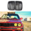 2X Front Grille Replacement for  E30 3-Series M3 Front Hood Bumper Grill Matte Black 1982-1994 2