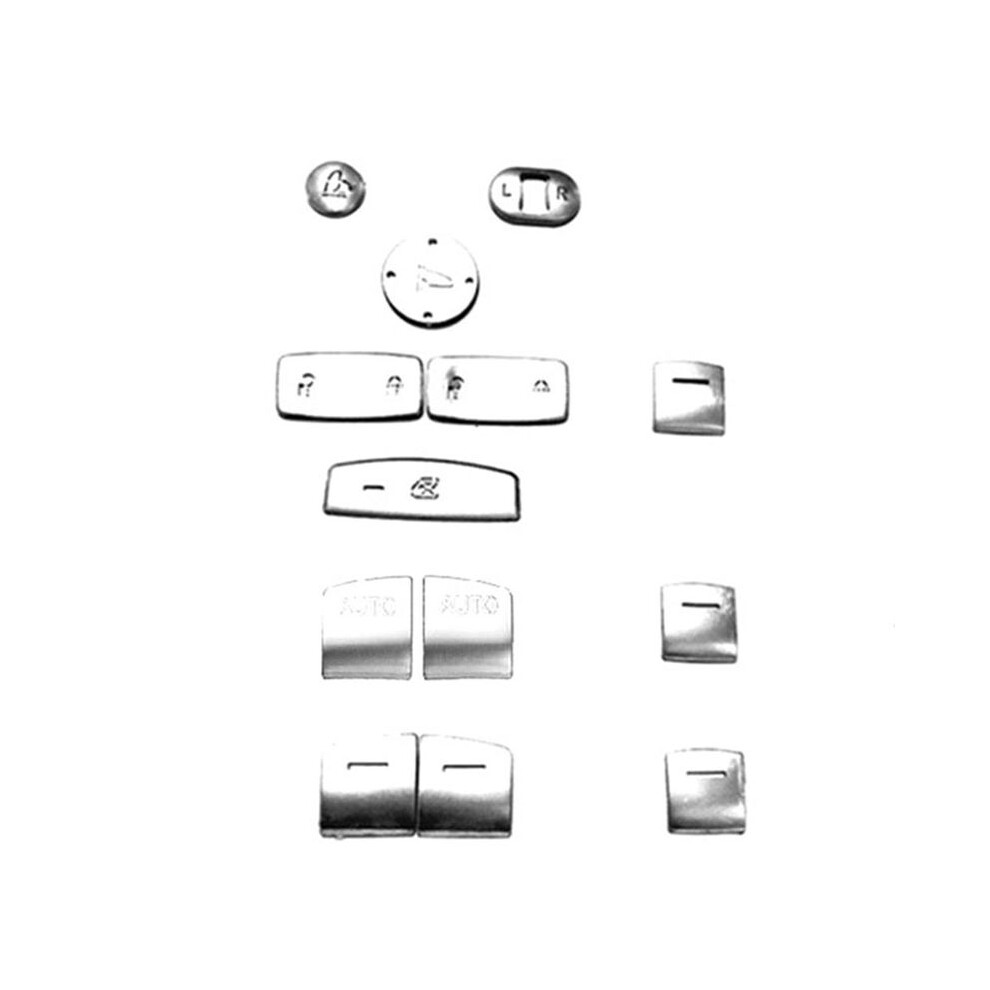13Pcs Window Glass Lift Button Cover Trim Sticker For 11Th Gen 2022 Silver 6032959519245