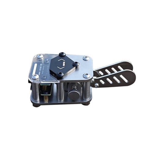 Dual-Paddle Morse Code Keyer CW Keyer Manual/Auto Trainer with Magnetic Base USB Communication Cable for PC 1