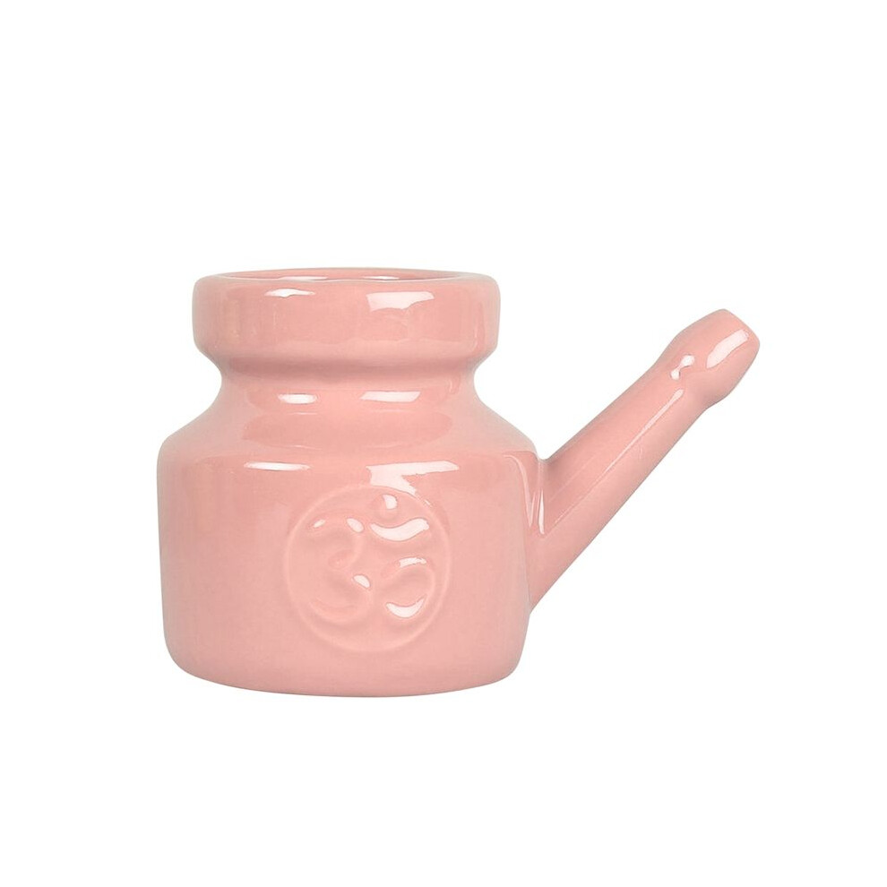350Ml Ceramic Neti Pot Nose Cleaning Pot Durable Leakproof Spout Pot for Nasal Rinsing Nose Washing Men Women,