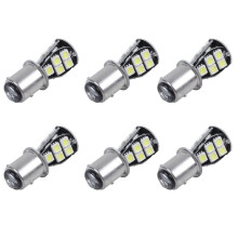 6X 1157 P21W BAY15D 5050 18 SMD LED-Achterrem-Stoplamp Wit