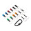12Pieces 1/4 Inch Hex Shank Bits Holder Keychian, Keychain Extension Bar Screwdriver Bit Holder Socket Adapter 1