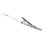 4 Fermacravatte Standard da Uomo In Lega Argentata Cromata, 6 cm 4