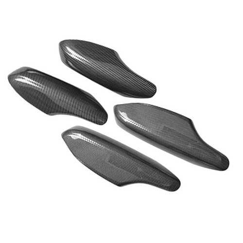 Carbon Fiber Pattern Interior Door Armrest Panel Cover Side Handle Armrest Panel Trim for   11th 2021-2023 2