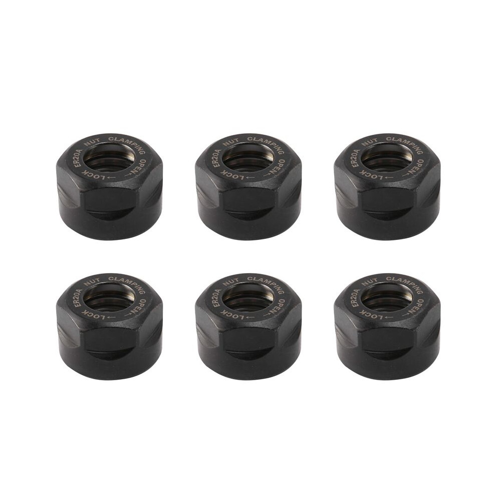 6X Er20 Collet Clamping Nuts For Cnc Milling Chuck Holder Lathe 6032804000782