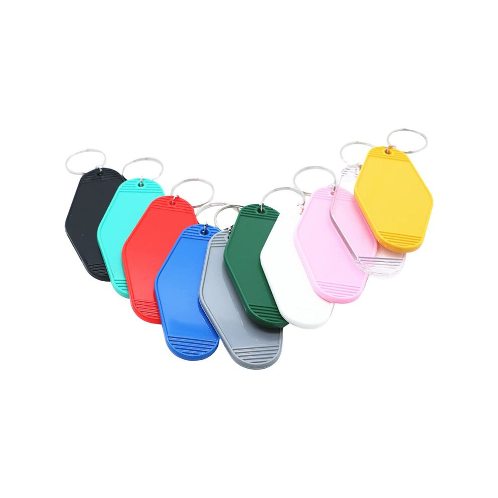 Key Tags 10 Pcs Motel Hotel Sublimation Blank Keychain Rhombus Vintage Ornament Heat Transfer Keychain 6033357167816