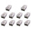 10X Spanningstransformator Voeding AC 110/220V Naar  12V 1A Zilver 1