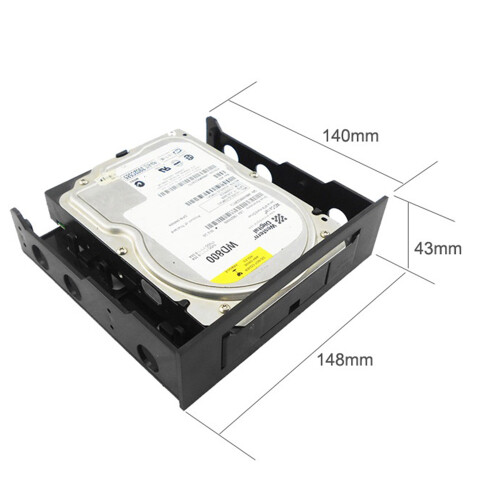 Conversor de Suporte de Montagem de Baia de Unidade óPtica de 3,5 Polegadas a 5,25 Polegadas para Painel Frontal Hub USB Disquete Caixa de Disco 2