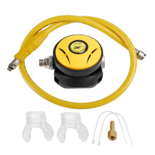 Regulador de 2º EstáGio de Mergulho SubaquáTico Regulador de Polvo Bocal de Mergulho AcessóRio de Equipamento de Mangueira, Amarelo