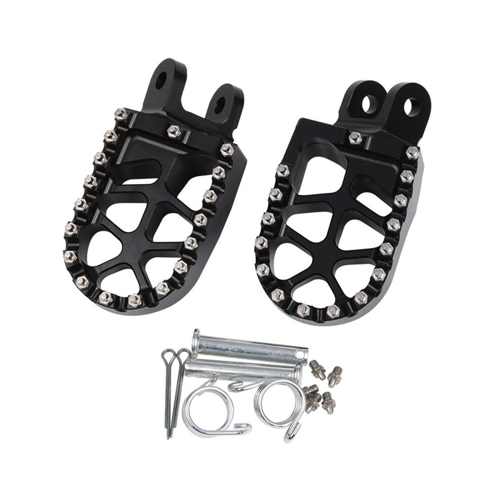 Dirt Bike Motorcycle Aluminum Alloy Footpeg Foot Pegs Pedal For Klx250 Klx250r Klx250s Klx650 1994-2020 Black 6032784177009